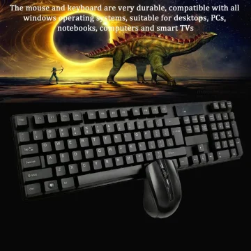 Wireless Keyboard & Mouse Combo for PC & TV 2