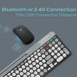 Compact Ergonomic Wireless Keyboard Mouse 3 | PricZone