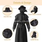 Medieval Plague Doctor Halloween Cosplay Outfit 4 | PricZone