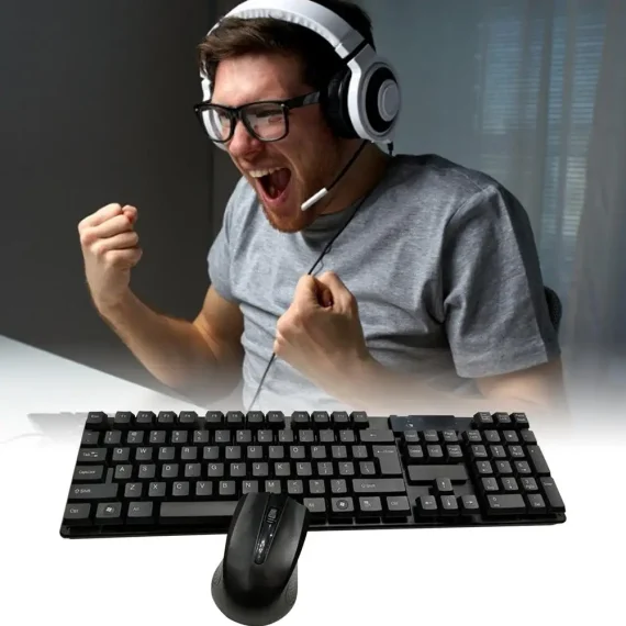 Wireless Keyboard Mouse Combo for PC TV 1 | PricZone