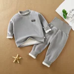 Warm Long Johns Set for Kids - Autumn Winter Pajamas 5