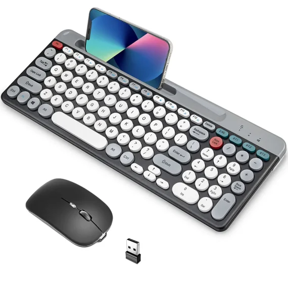 Compact Ergonomic Wireless Keyboard Mouse 1 | PricZone