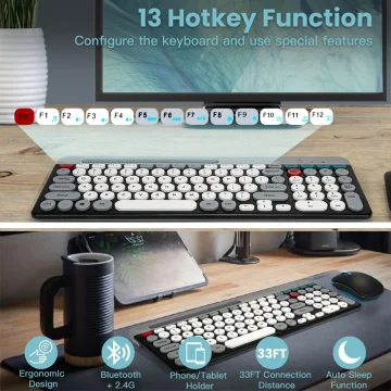 Wireless Multi Device Keyboard Mouse Combo 1 | PricZone