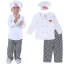 Toddler Chef & Pilot Costume Set 3PCS