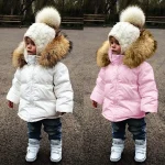 Stylish Toddler Hooded Snowsuit Jacket 4