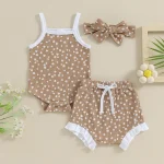 Floral Print Baby Girl Summer Outfit Set 3Pcs 4 | PricZone