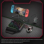 Keyboard And Mouse Converter Combo Set With Rainbow Backlight For PS4 For PS5 For Switch For Xbox One X S For RGB Gaming Combo 2 | PricZone