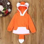 Fox Themed Kids Autumn Hooded Jacket 4