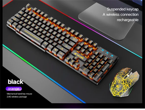 Wireless RGB Gaming Keyboard and Mouse Combo 4 | PricZone