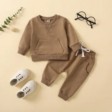 Kids Autumn Outfit Sets - Sweatshirt & Sweatpants Combo 1