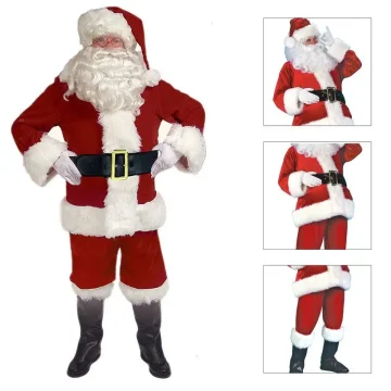 Santa Claus 5 Piece Velvet Suit with Accessories 2