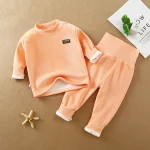 Warm Long Johns Set for Kids - Autumn Winter Pajamas 4