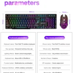 Wireless RGB Gaming Keyboard and Mouse Combo 6 | PricZone