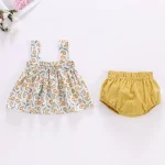 Cute Newborn Girls Summer Dress & Shorts Set 4