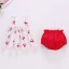 Cute Newborn Girls Summer Dress & Shorts Set