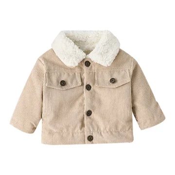 Warm Corduroy Winter Jacket for Toddlers 2