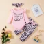 Floral Newborn Girl Outfit Set Bodysuit Pants Headband