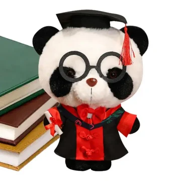 Grad Bear Adorable Panda Plush with Cap Glasses 1 | PricZone