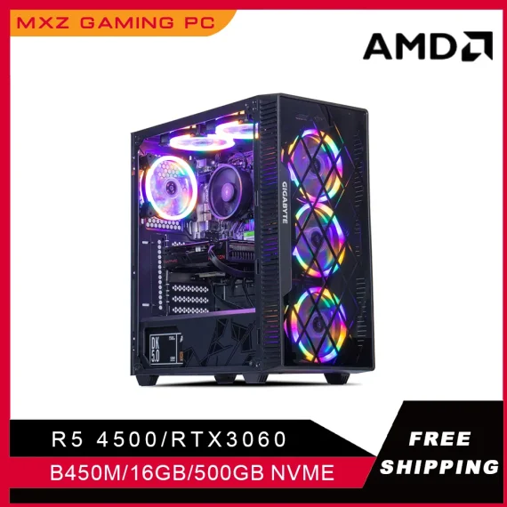 Custom MXZ Gaming PC Ryzen 5 RTX 3060 500GB 1 | PricZone