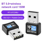 150Mbps WiFi USB Adapter Free Driver Mini Dongle Network Card Bluetooth compatible 50 IEEE 80211N Plug and Play for Desktops 2 | PricZone