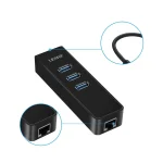 USB HUB 1000Mbps 3 Ports USB 30 to RJ45 Lan Ethernet Adapter Wired Network Card for MacBook Laptop Computer 5 | PricZone