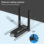 5400Mbps WiFi 6E Network Card USB 30 WiFi Adapter Tri Band 24G 5G 6G Wireless WiFi Dongle Wlan Receiver For Windows 10 11 3 | PricZone