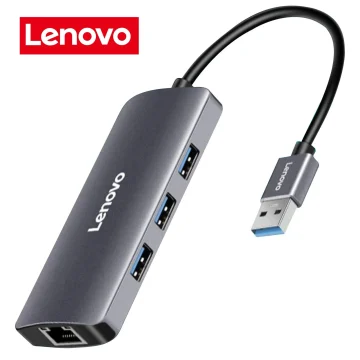 Lenovo USB Ethernet Adapter 1000Mbps USB3.0 Hub 1