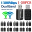 High-Speed Dual Band USB WiFi Adapter 1300Mbps