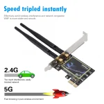 600Mbps Dual Band Network Card 24G5GHz PCI Express 80211 bgn Gigabit Ethernet WiFi Adapter Wireless Network Card For PC 6 | PricZone