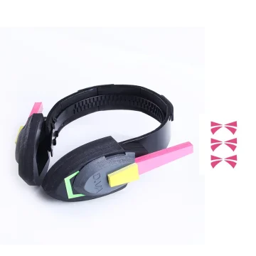 Overwatch D.Va Wooden Earphone Props 1