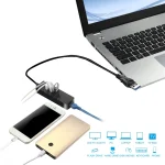 USB HUB 1000Mbps 3 Ports USB 30 to RJ45 Lan Ethernet Adapter Wired Network Card for MacBook Laptop Computer 2 | PricZone