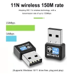 150Mbps WiFi USB Adapter Free Driver Mini Dongle Network Card Bluetooth compatible 50 IEEE 80211N Plug and Play for Desktops 4 | PricZone