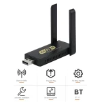 1200Mbps WiFi 6 USB Adapter Wireless Network Card BT 50 WiFi6 Dongle USB LAN Ethernet Dual Band 24G5G For PC Laptop Win 1011 2 | PricZone