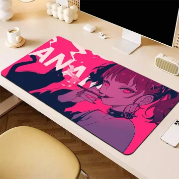 Large Non-Slip Gaming Mouse Pad with Anime Girl Print 1