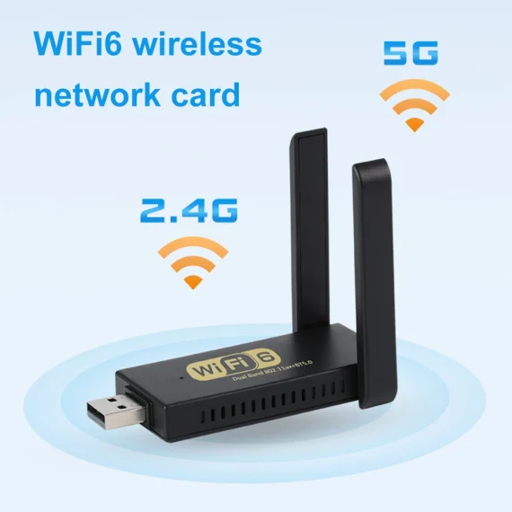 1200Mbps WiFi 6 USB Adapter Wireless Network Card BT 50 WiFi6 Dongle USB LAN Ethernet Dual Band 24G5G For PC Laptop Win 1011 1 | PricZone