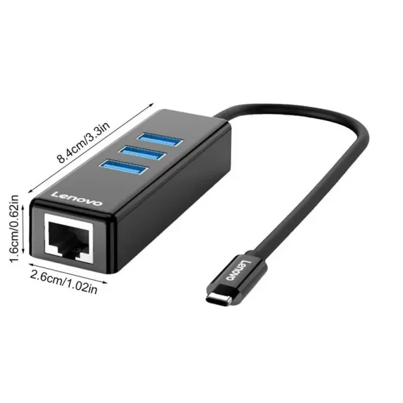 Lenovo USB C Ethernet Adapter 100Mbps 6 | PricZone