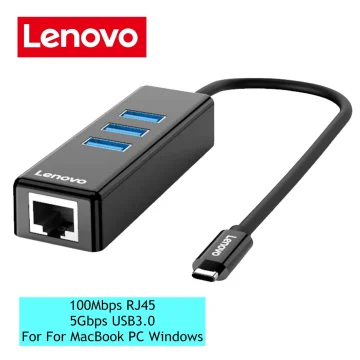 Lenovo USB-C Ethernet Adapter 100Mbps 1