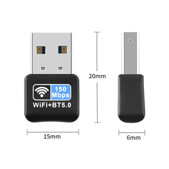 150Mbps WiFi USB Adapter Free Driver Mini Dongle Network Card Bluetooth compatible 50 IEEE 80211N Plug and Play for Desktops 6 | PricZone