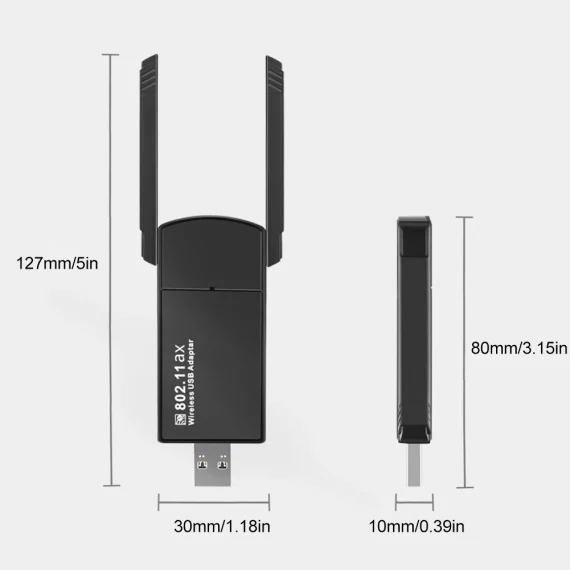 High Speed WiFi 6 USB Adapter for PC and Laptop 6 | PricZone