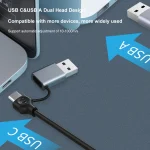 2 IN 1 USB Type C to RJ45 Network Card External Wired USB 30 1000Mbps LAN Ethernet Adapter For Macbook Xiaomi Laptop PC Windows 5 | PricZone