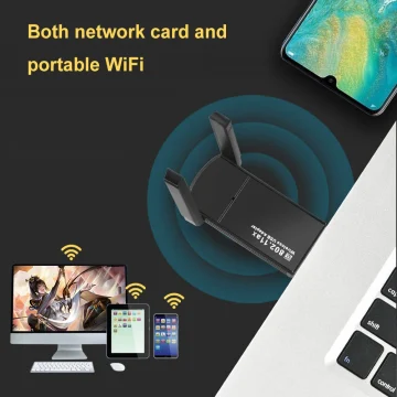 High-Speed WiFi 6 USB Adapter for PC and Laptop 2