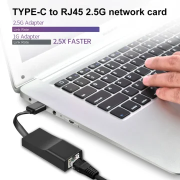 2500Mbps USB-C Network Adapter for Macbook & Win 2