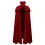 Medieval Red Black Vampire Cape Cloak