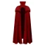 Medieval Red Black Vampire Cape Cloak