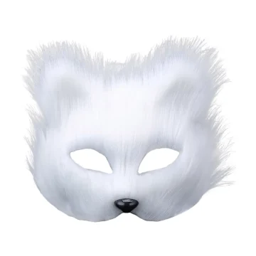 Fox Half Face Cosplay Mask for Party 2