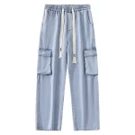 Mens Hip Hop Baggy Jeans Y2K Korean Streetwear 5 | PricZone