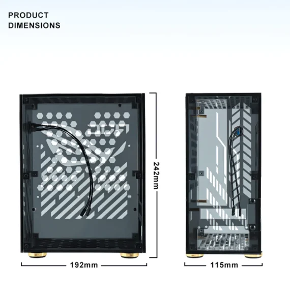 Compact Mini ITX Plexiglass PC Case for Desktops 2 | PricZone