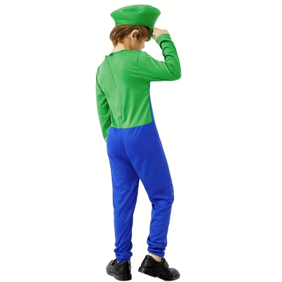 Kids Plumber Bros Funny Cosplay Jumpsuit 6 | PricZone