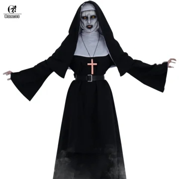 ROLECOS The Nun Cosplay Costume Horror Halloween 1