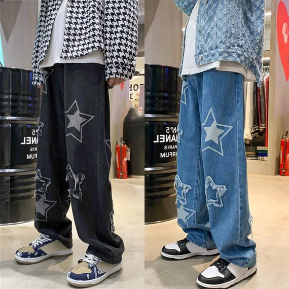 Baggy Mens Jeans Wide Leg Hip Hop Denim 3 | PricZone